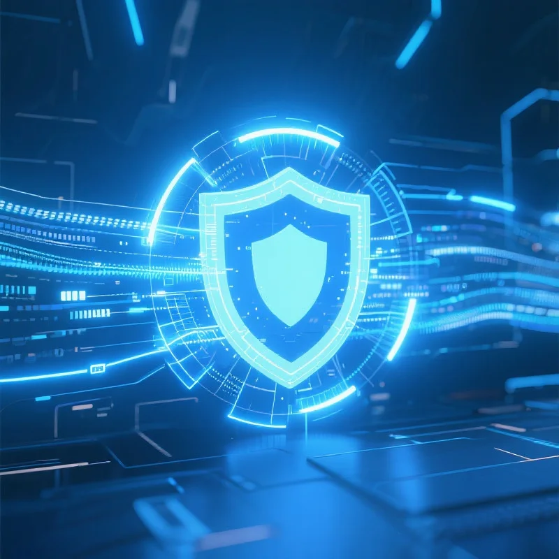 抽象的数字安全与技术概念图